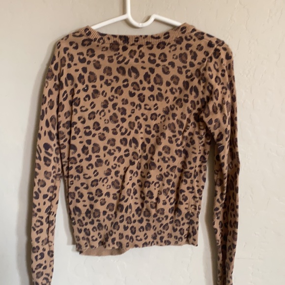 Girls leopard cardigan - Picture 3 of 4